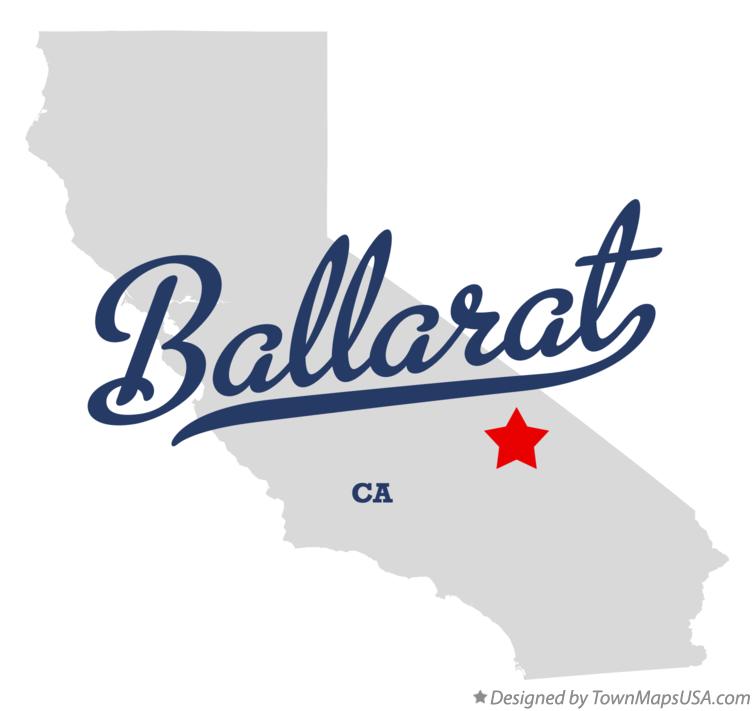 Map of Ballarat California CA
