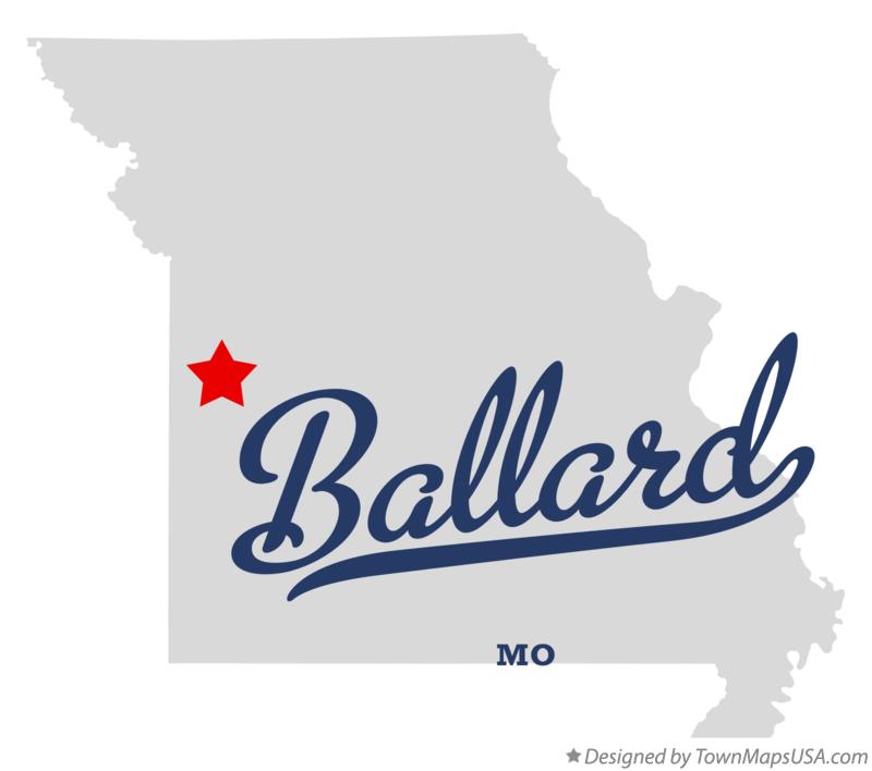 Map of Ballard Missouri MO