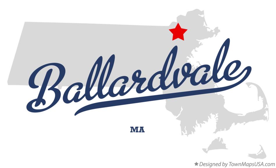 Map of Ballardvale Massachusetts MA