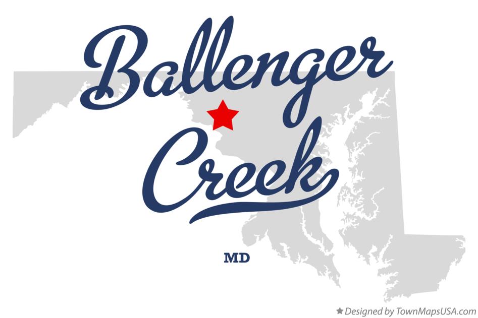 Map of Ballenger Creek Maryland MD
