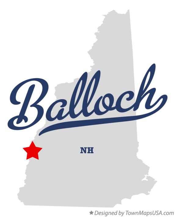 Map of Balloch New Hampshire NH