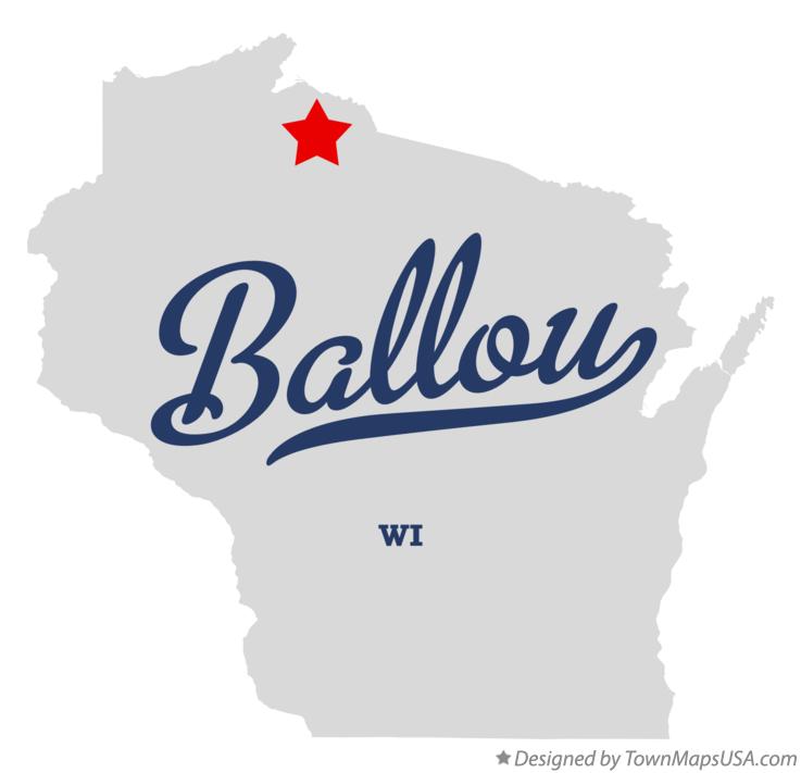 Map of Ballou Wisconsin WI
