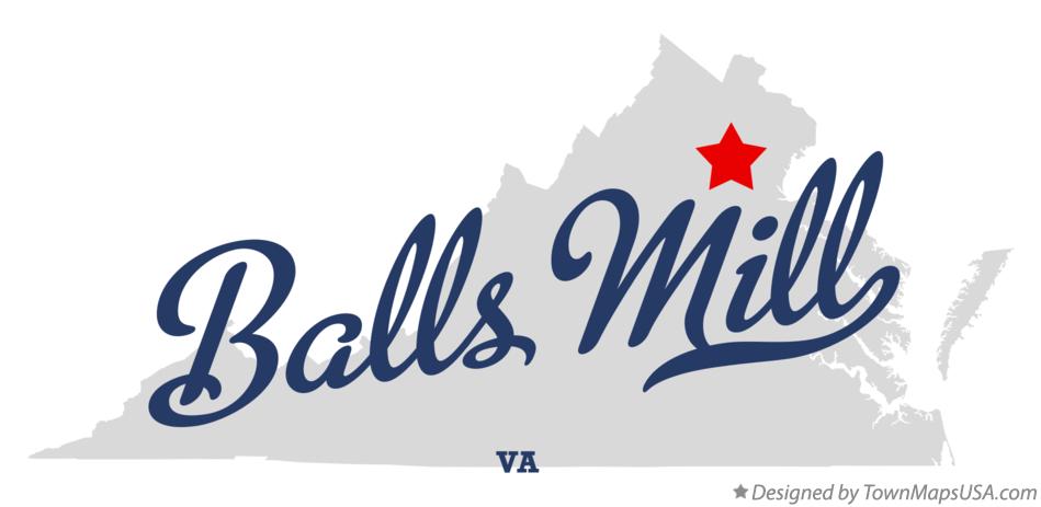 Map of Balls Mill Virginia VA