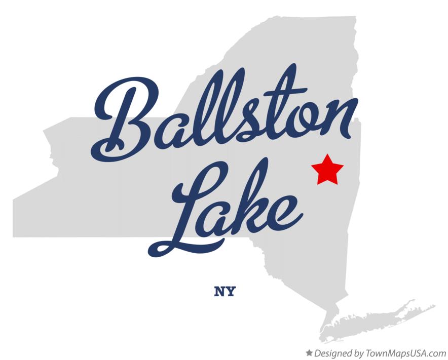 Map of Ballston Lake New York NY