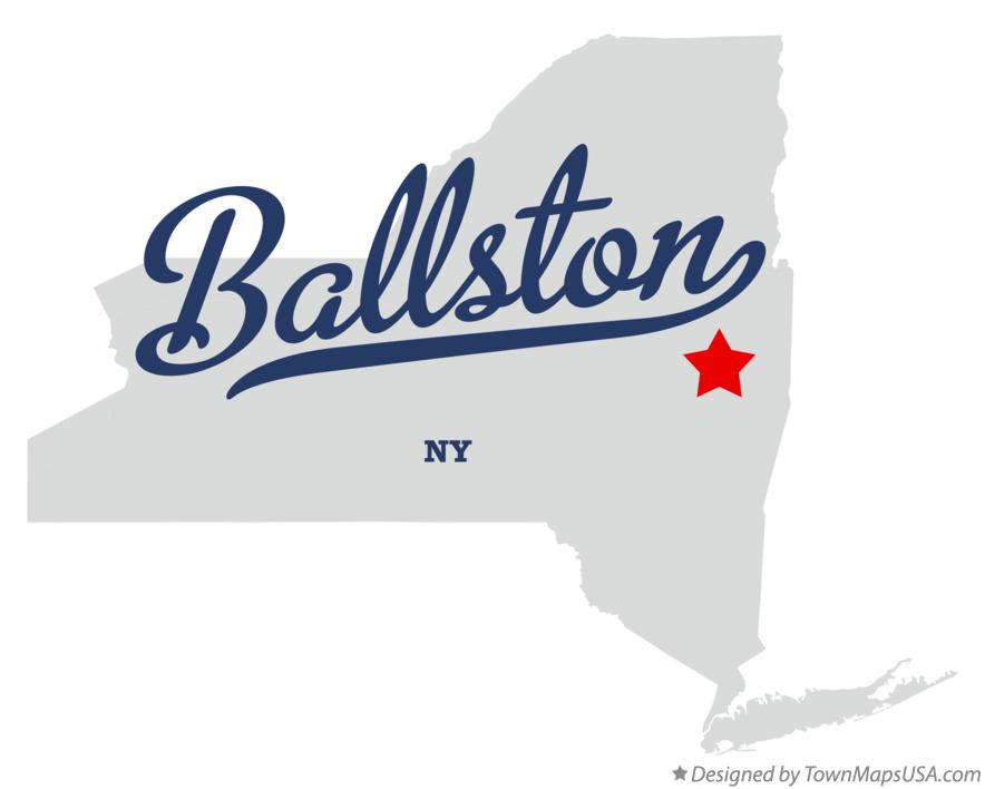 Map of Ballston New York NY
