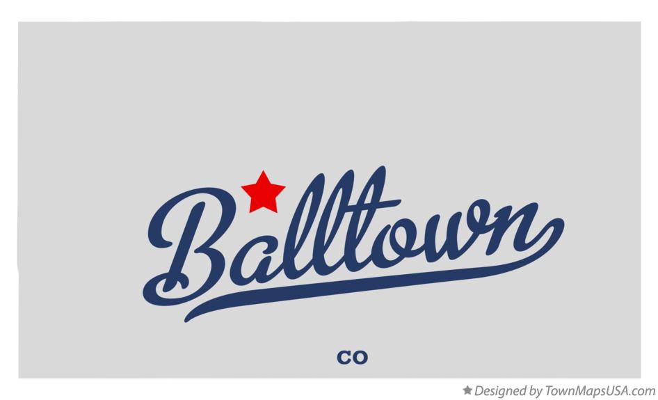 Map of Balltown Colorado CO