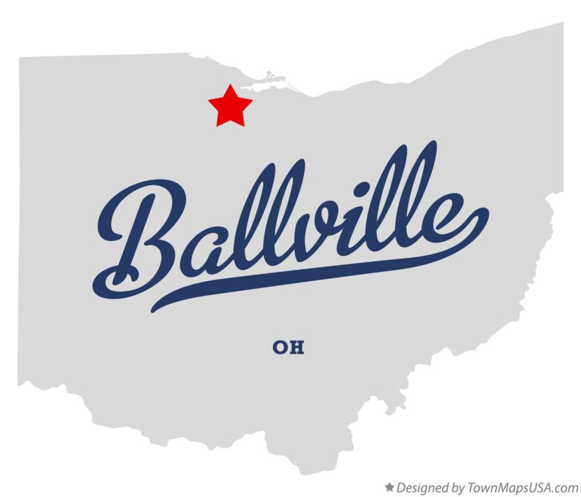 Map of Ballville Ohio OH