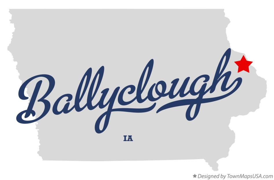 Map of Ballyclough Iowa IA