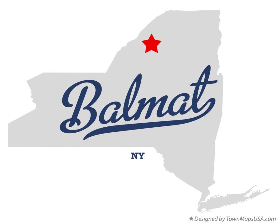 Map of Balmat New York NY