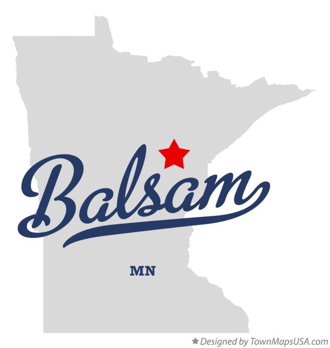 Map of Balsam Minnesota MN
