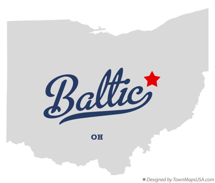 Map of Baltic Ohio OH