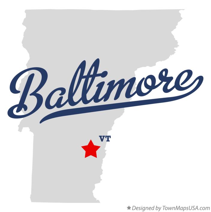 Map of Baltimore Vermont VT