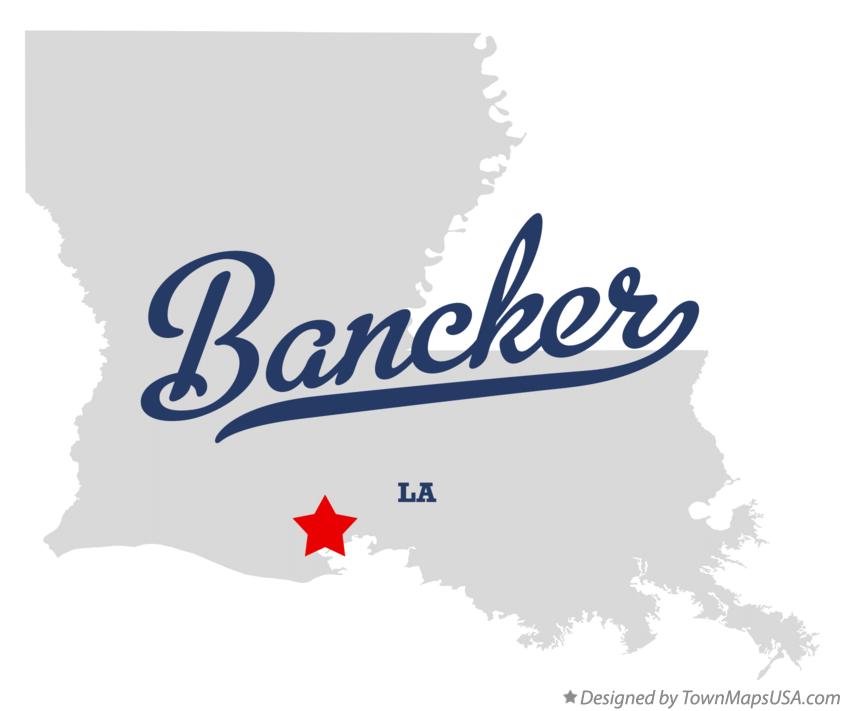 Map of Bancker Louisiana LA