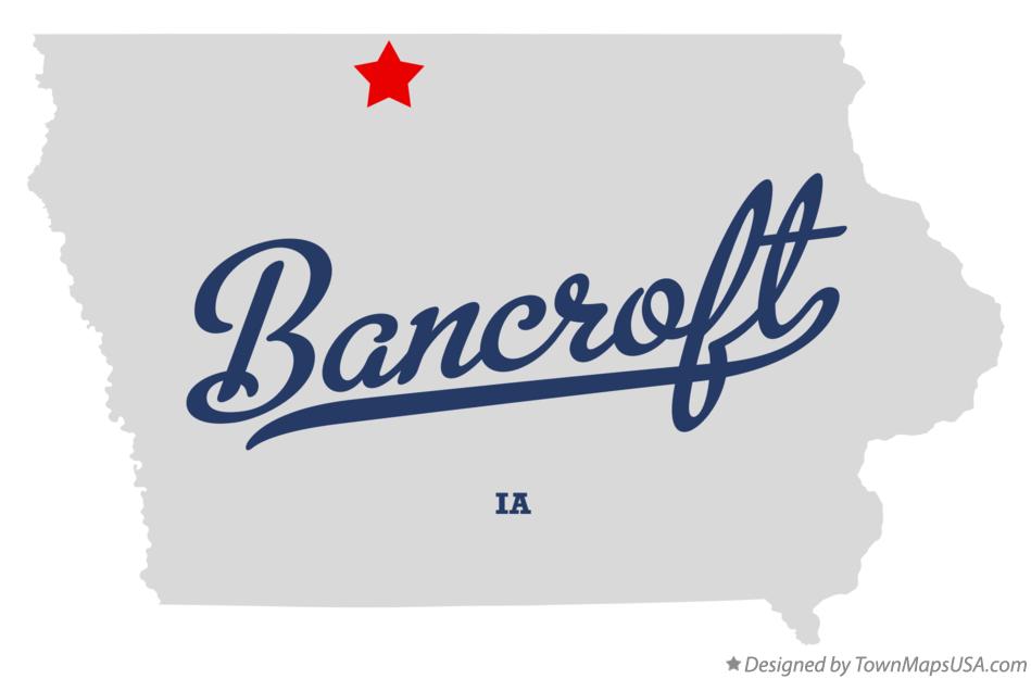 Map of Bancroft Iowa IA
