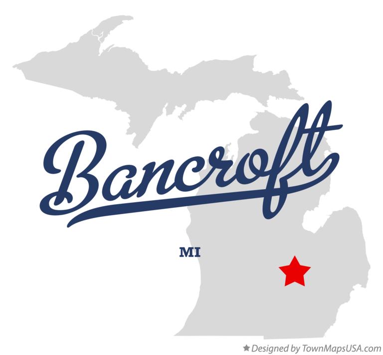 Map of Bancroft Michigan MI
