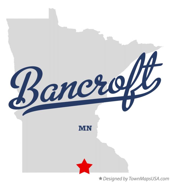 Map of Bancroft Minnesota MN