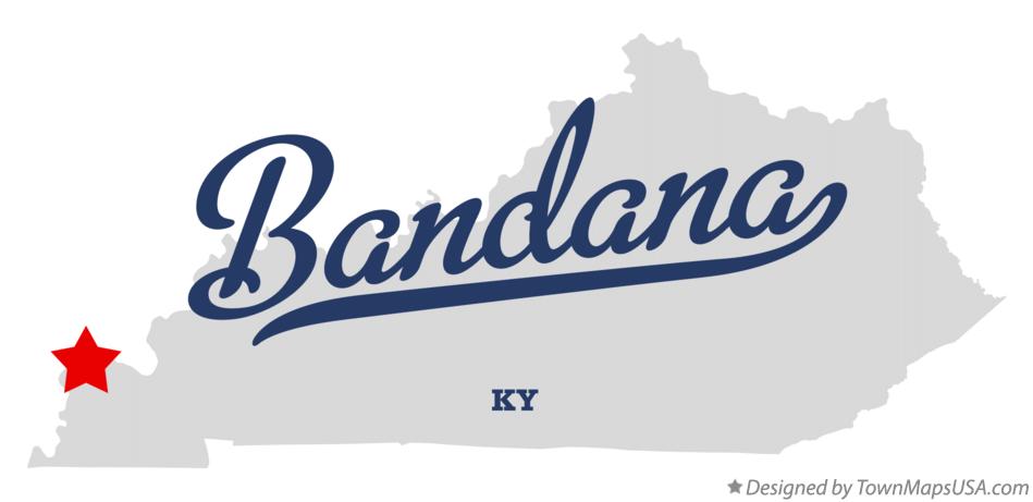 Map of Bandana Kentucky KY