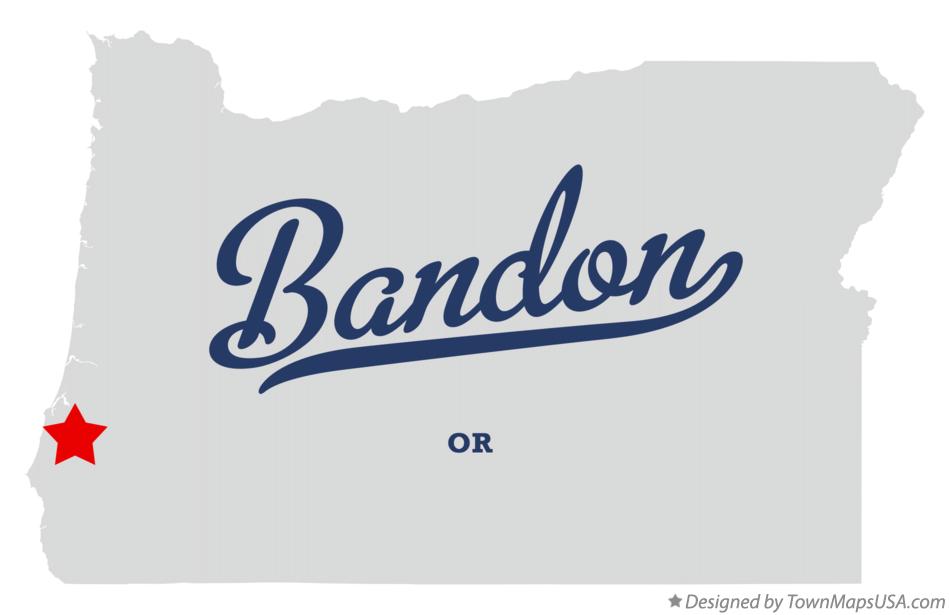 Map of Bandon Oregon OR