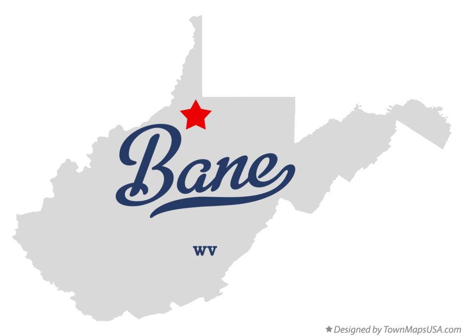 Map of Bane West Virginia WV