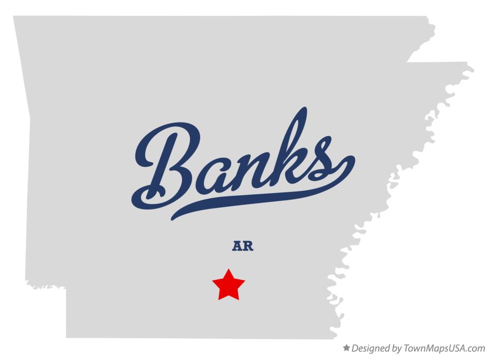 Map of Banks Arkansas AR