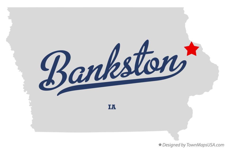 Map of Bankston Iowa IA