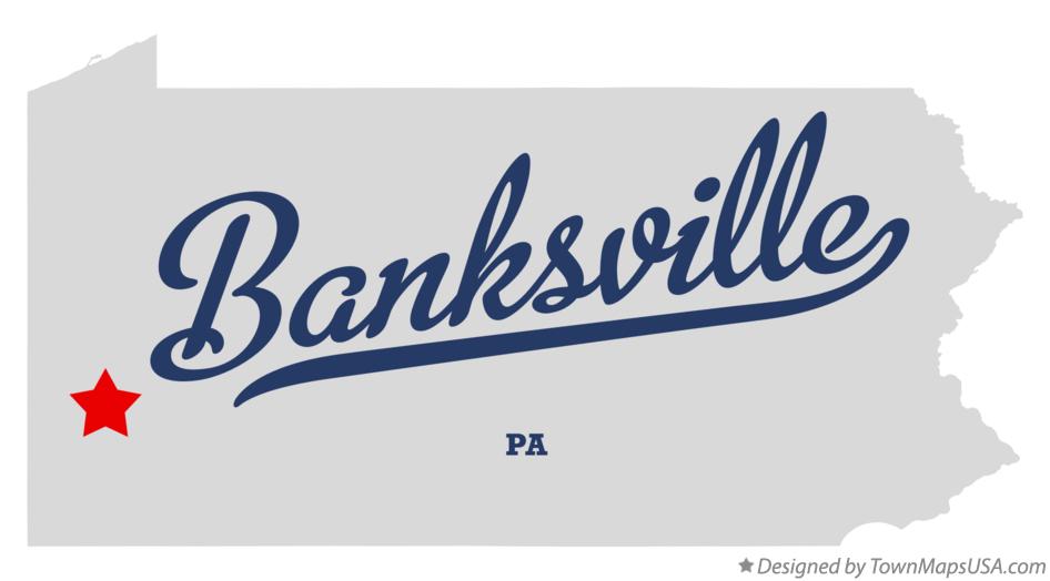 Map of Banksville Pennsylvania PA