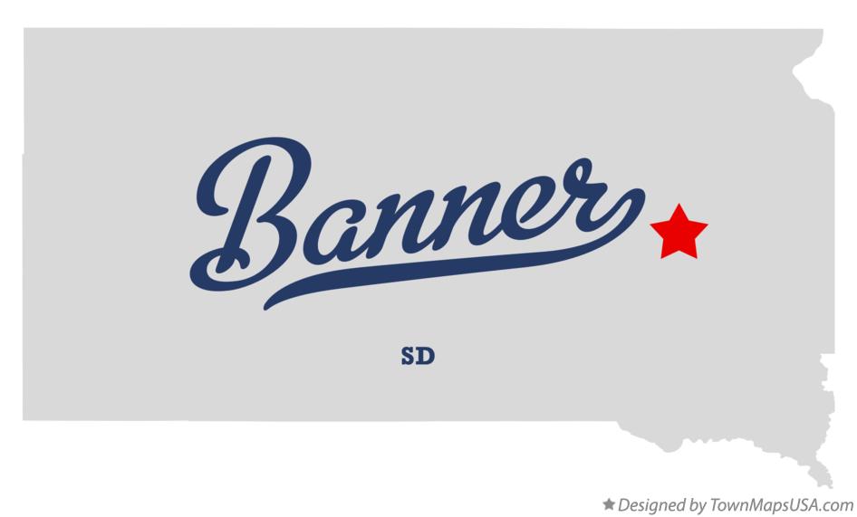 Map of Banner South Dakota SD