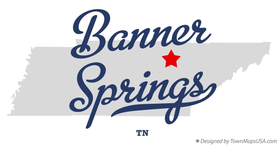 Map of Banner Springs Tennessee TN