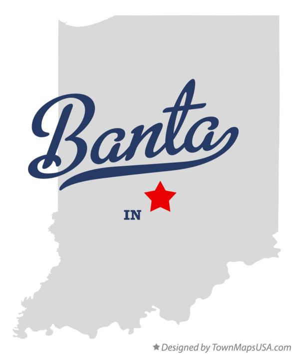 Map of Banta Indiana IN