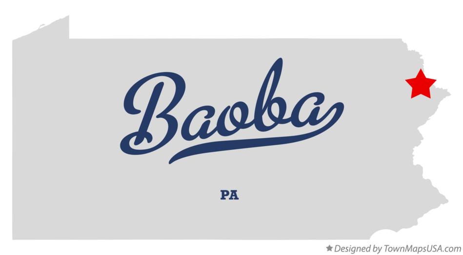Map of Baoba Pennsylvania PA