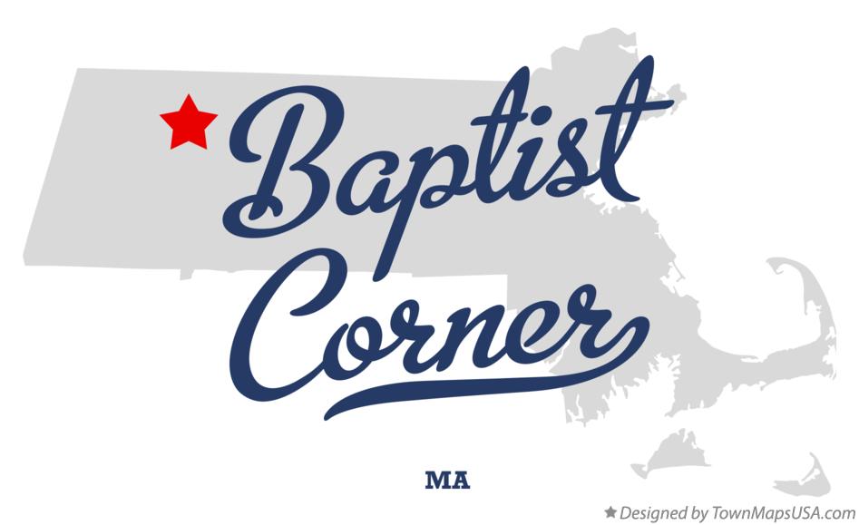 Map of Baptist Corner Massachusetts MA