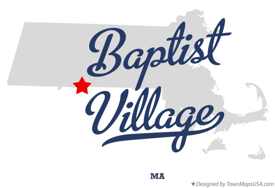 Map of Baptist Village Massachusetts MA