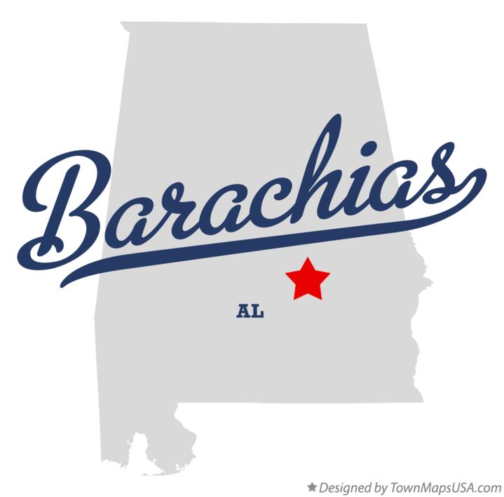 Map of Barachias Alabama AL