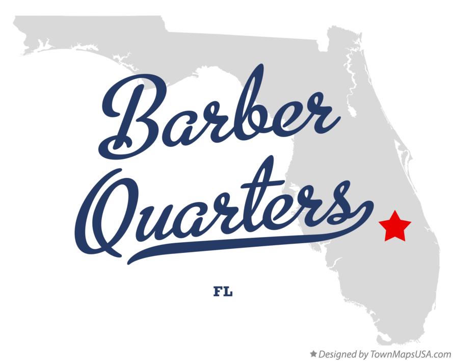 Map of Barber Quarters Florida FL