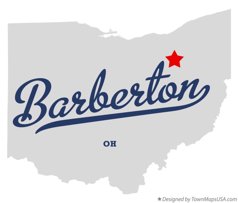 Map of Barberton Ohio OH