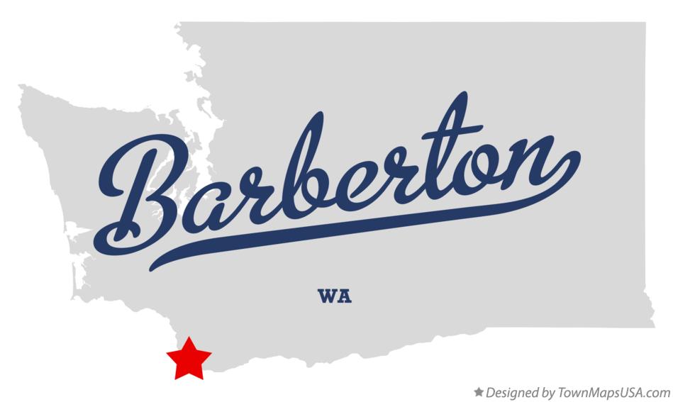 Map of Barberton Washington WA