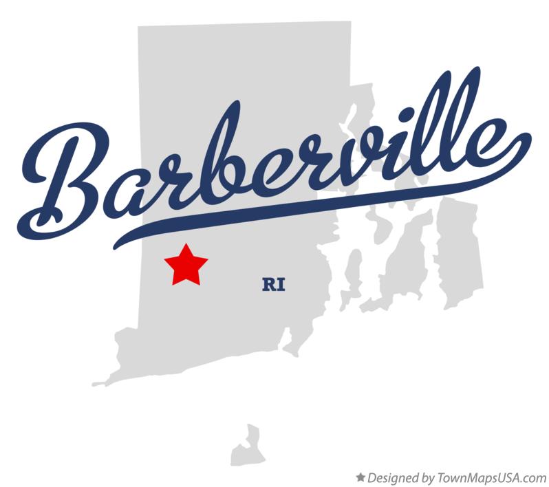 Map of Barberville Rhode Island RI