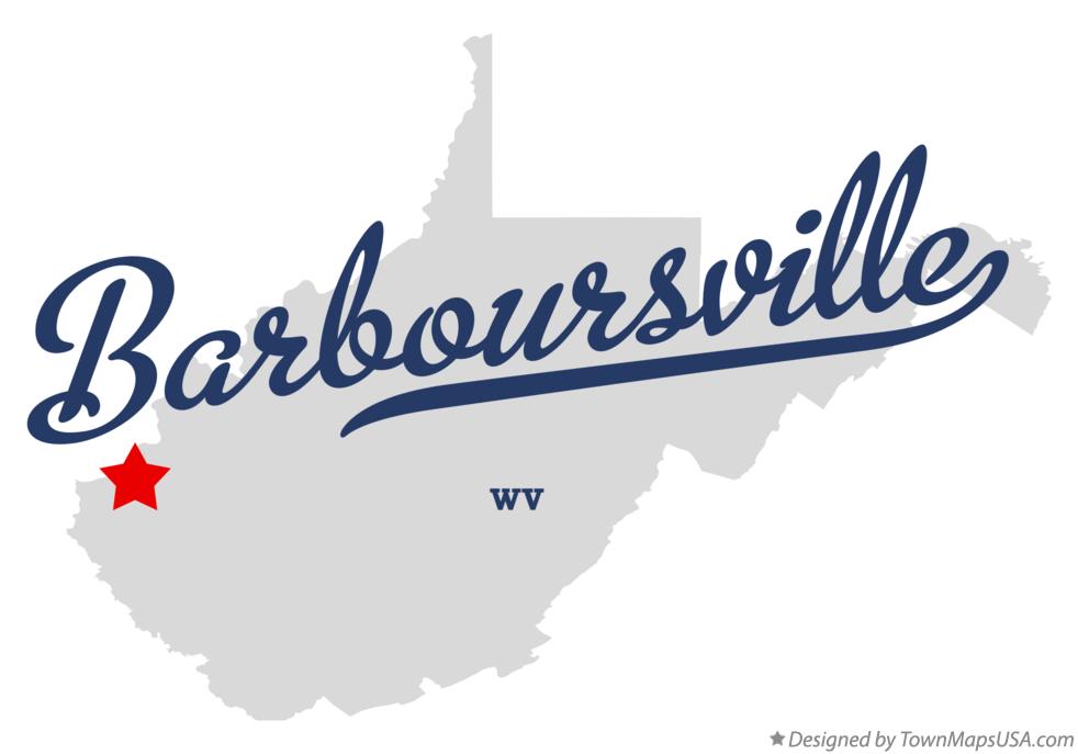 Map of Barboursville West Virginia WV
