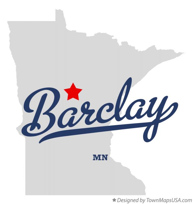 Map of Barclay Minnesota MN