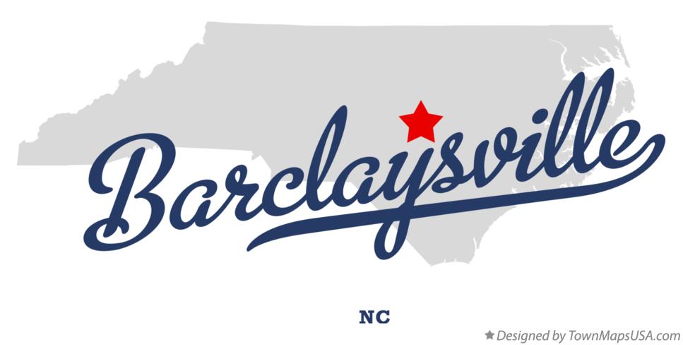 Map of Barclaysville North Carolina NC