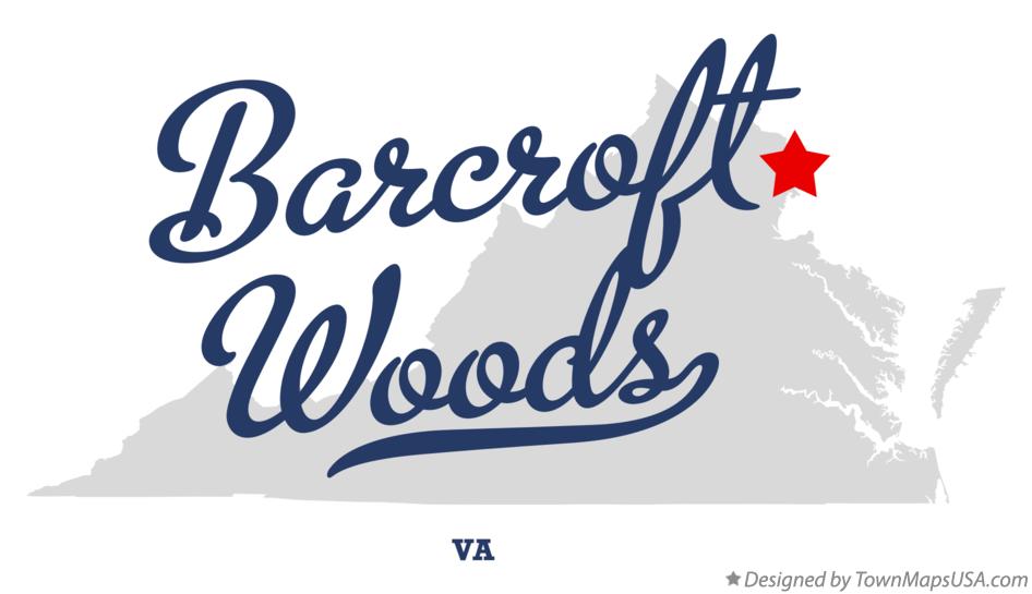 Map of Barcroft Woods Virginia VA
