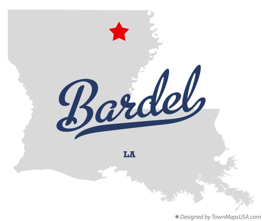 Map of Bardel Louisiana LA