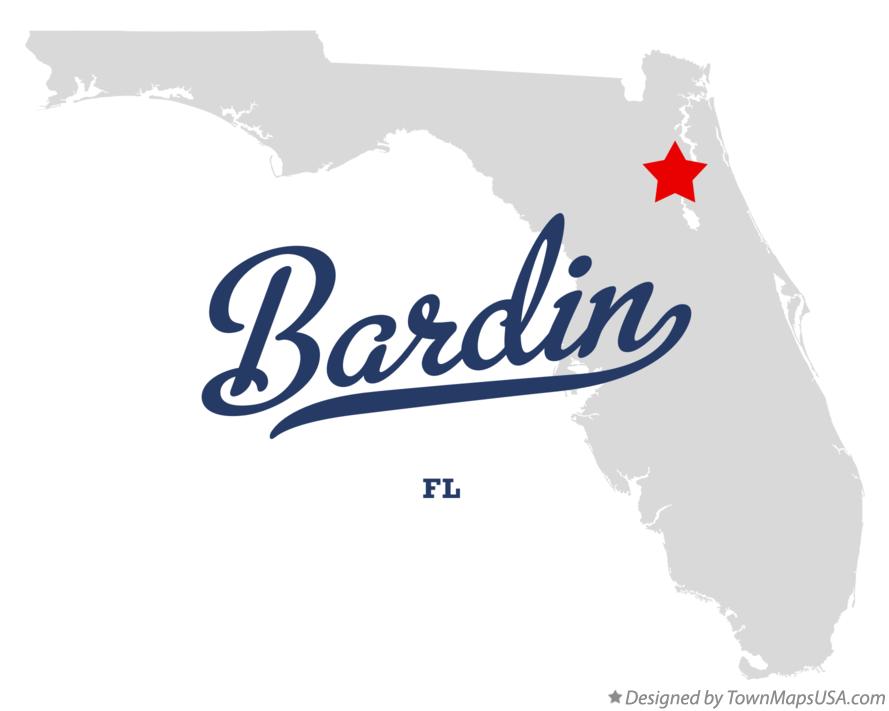 Map of Bardin Florida FL