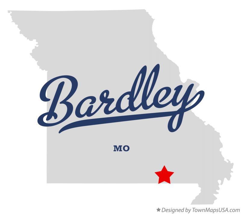 Map of Bardley Missouri MO