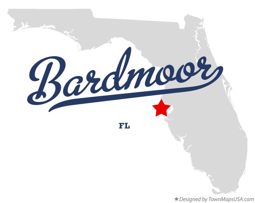 Map of Bardmoor Florida FL