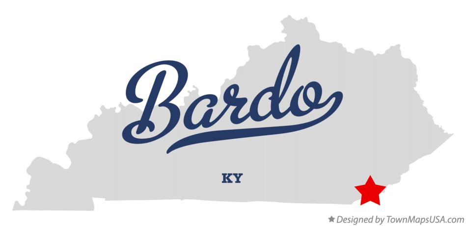 Map of Bardo Kentucky KY