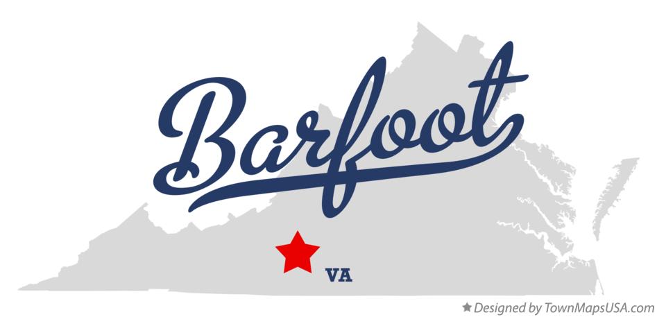 Map of Barfoot Virginia VA