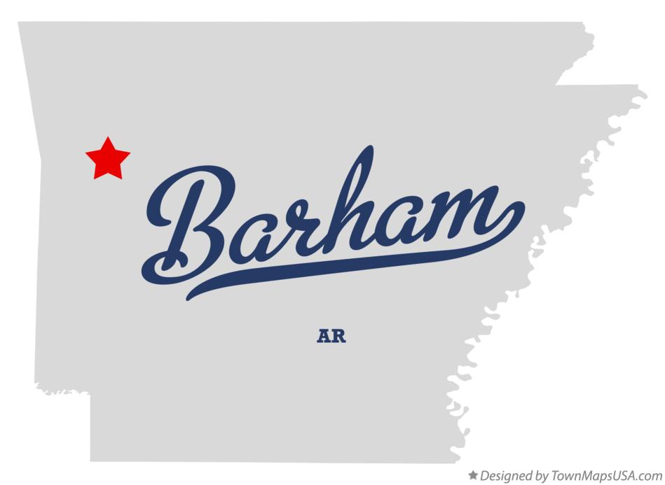 Map of Barham Arkansas AR