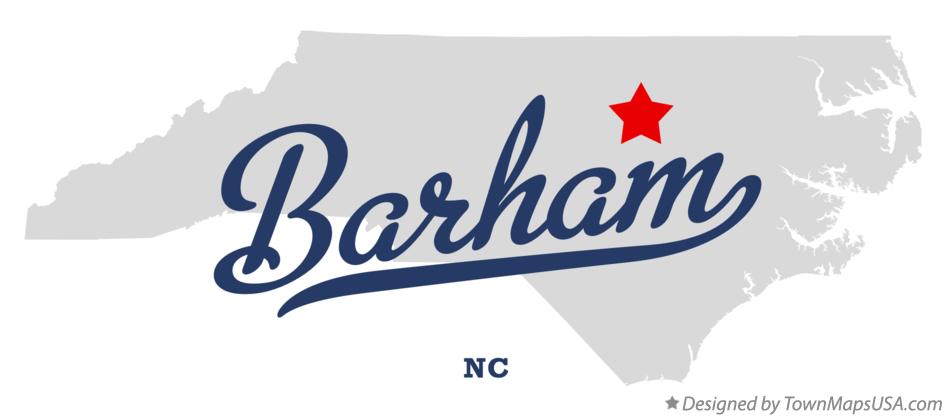 Map of Barham North Carolina NC