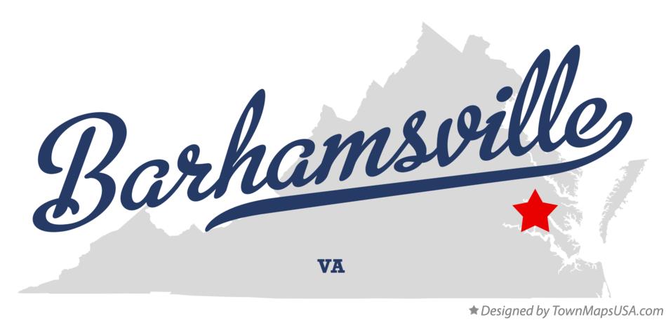 Map of Barhamsville Virginia VA